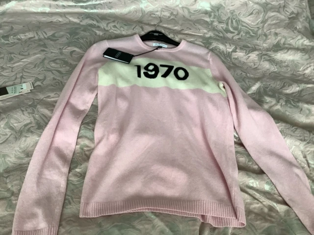 BELLA FREUD 1970 Cashmere Jumper Size S BNWT Pale Pink