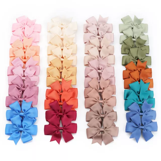 Ribbon Baby Hair Bows With Clip Hairpin Barrettes Headwear Kids Accessories Sets