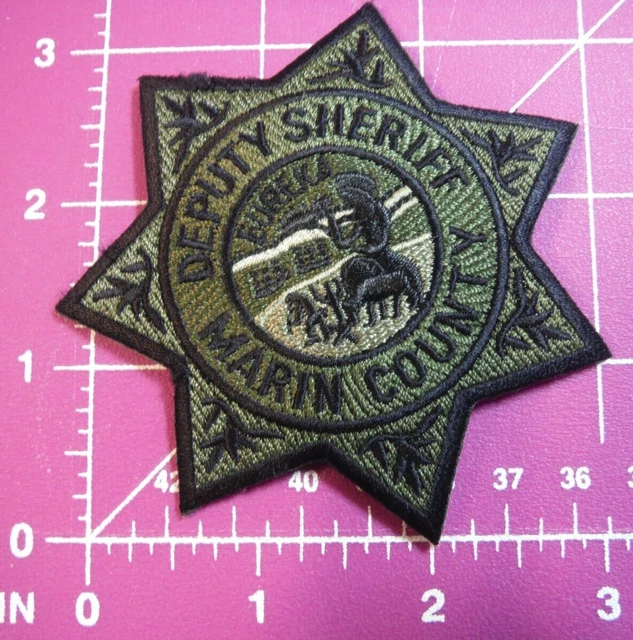 MARIN COUNTY SHERIFF’S Office Chest Patch California Police Deputy