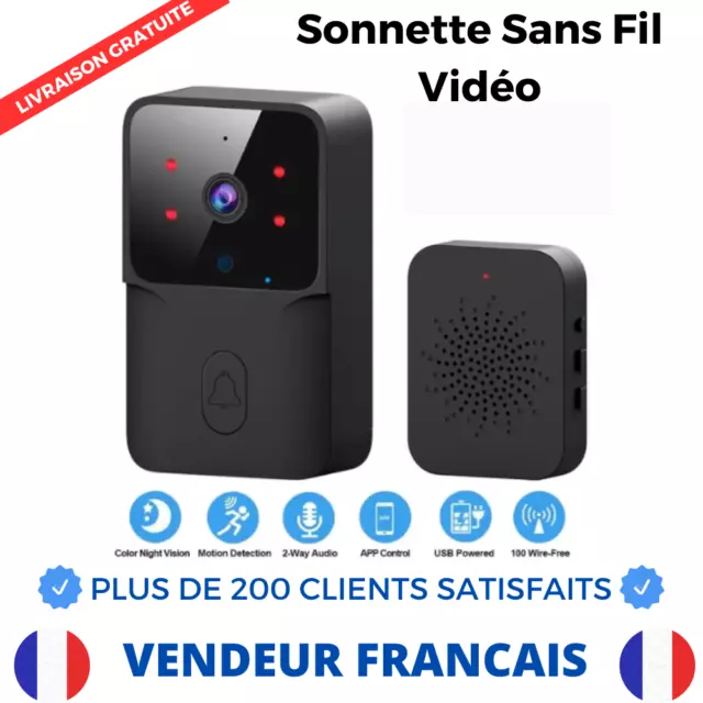 Sonnette Sans Fil Caméra Wifi Maison Connectée Avec Application