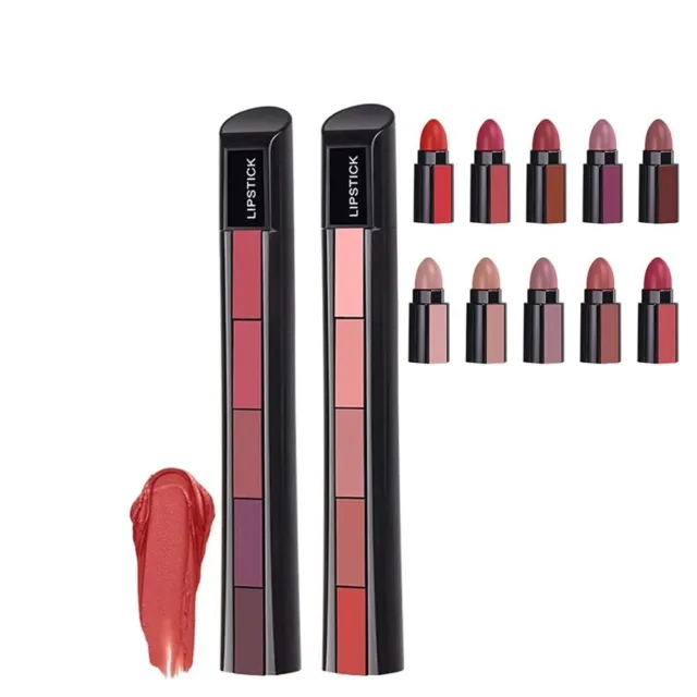 Makeup Gift 5 in 1 Matte Lipstick Set Lip Gloss Matte Lip Tint Velvet Lip Stick