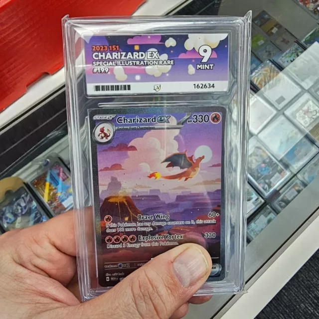 Charizard Ex 151 199/165 Assbewertung 9 Holo Sonderillustration