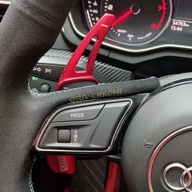 RED STEERING WHEEL Shift Lever Paddles Extensions For Audi A3/A4/A5/TTS/Q3/Q5  FY £33.12 - PicClick UK