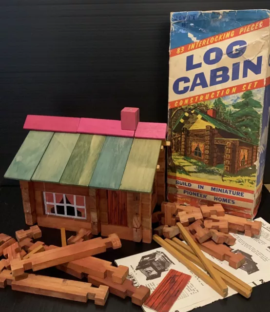Log cabin building sales blocks