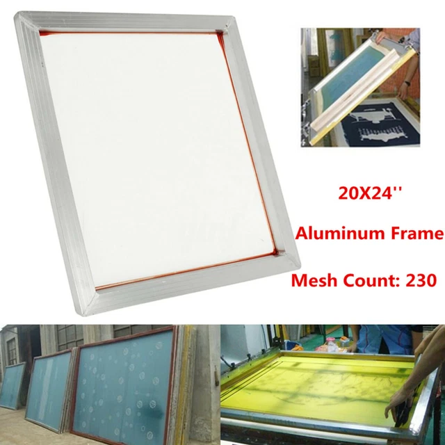 Marco de prensa de pantalla de seda de aluminio 24""x20"" con Reino Unido D2 nuevo j