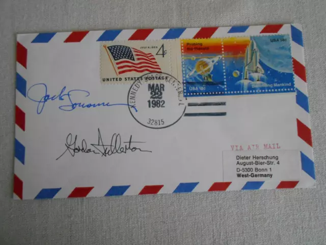 STS 3 Start KSC original signiert Lousma,Fullerton Space