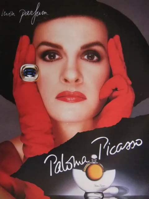 Publicité De Presse 1989 Mon Parfum Paloma Picasso