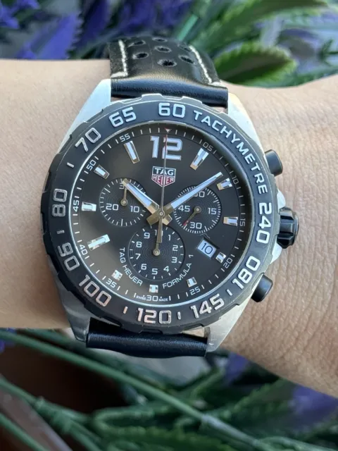 Tag Heuer Formula 1 Chronograph Quartz Watch Diver CAZ1010 Mens 43.5mm Swiss