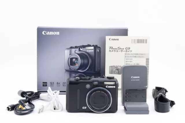 [MINT in Box] Canon PowerShot G9 12.1MP Digital Compact Camera Black 2007605