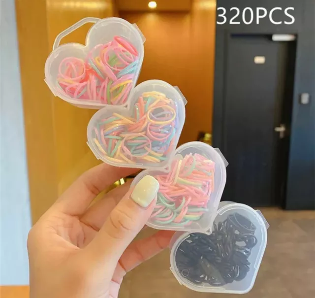 4 Geliebte verpackt niedliche Blume Haarspangen Mädchen, elastisch Einweg Gummiband Set
