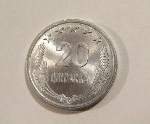 Albania 1964 20 Qindarka unc Coin