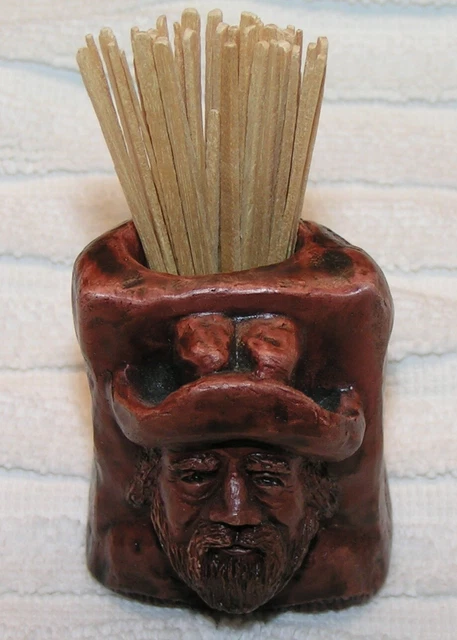 Resin / Ceramic?? Toothpick Holder "Scout" made by Berg