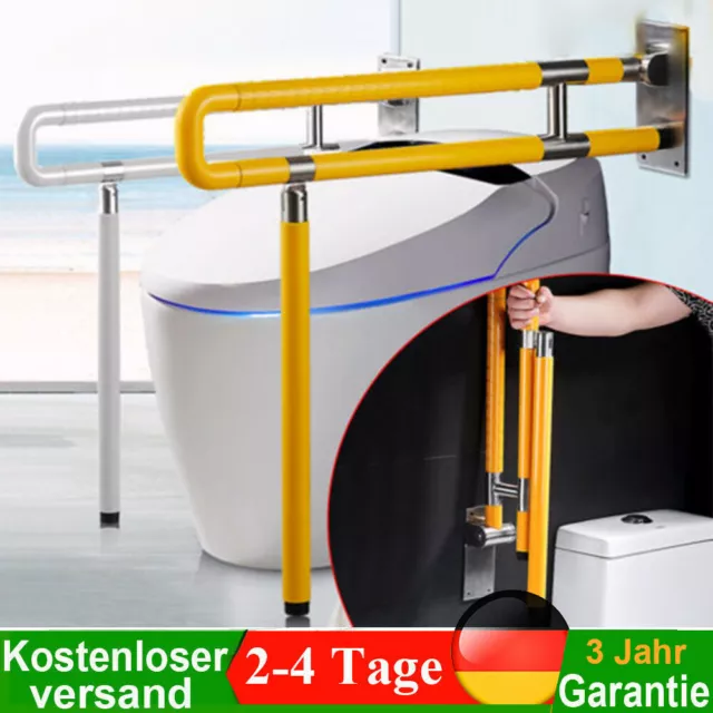 Stützklappgriff Toiletten WC-Aufstehhilfe Toilettengriff Haltegriff Griff 750MM