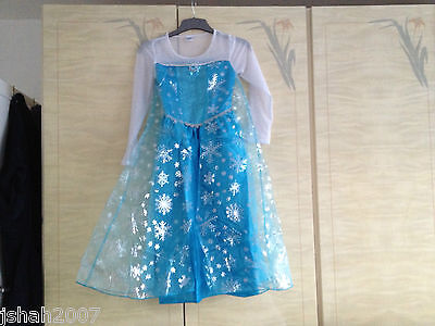 Disney Frozen Princess Elsa Fancy Dress Costume All Ages NEW **LOOK**