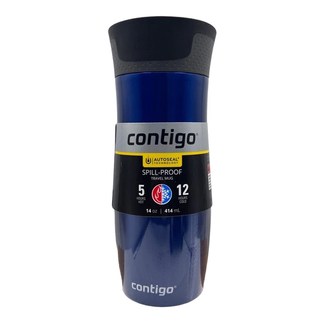 Contigo Spill-Proof Travel Mug  Autoseal 14 oz Dark Blue BPA Free NEW