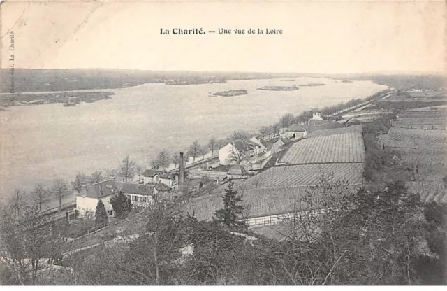 58 - LA CHARITE - SAN50562 - Une vue de la Loire - En l'état - Décollée