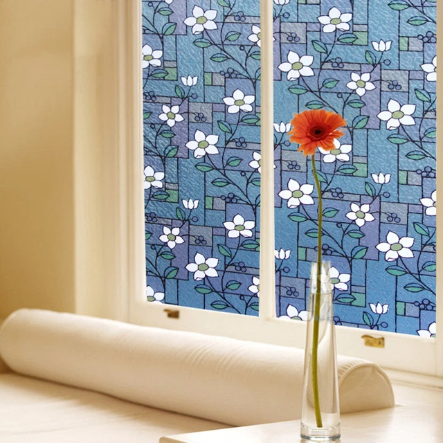 ?i?ek Pencere Etiketi Decorative Glass Film Wall Stickers Glass Stickers Opaque 2