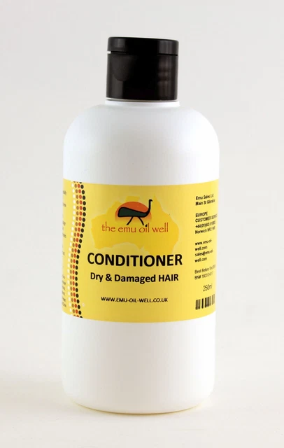 Dry & Damaged Hair Conditioner with Emu Oil Natural And Moisturising 250ml UK