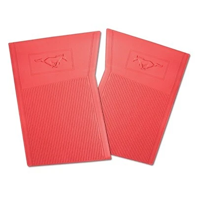 C5ZZ-6513086-RD Scott Drake PVC Pony Floor Mats (Red)