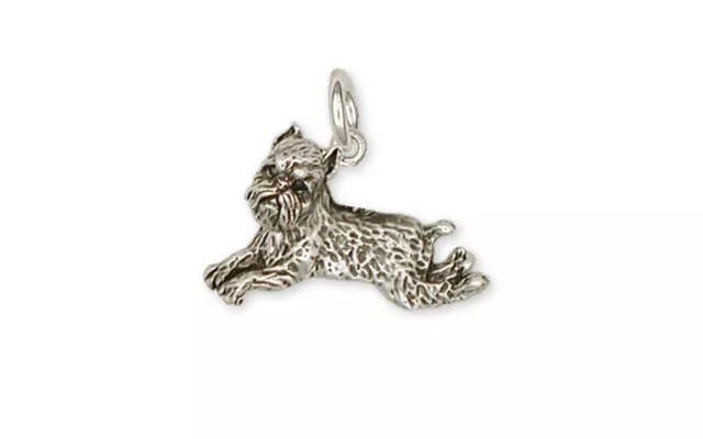 Brussels Griffon Charm Handmade Sterling Silver Dog Jewelry GF6-C