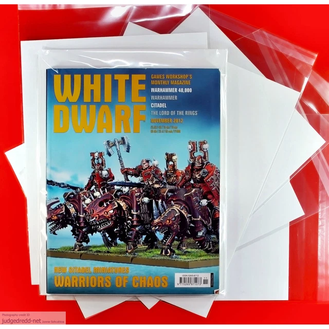 COMIC BAGS AND Boards A4 Size0 for Warhammer White Dwarf GW Magazine x