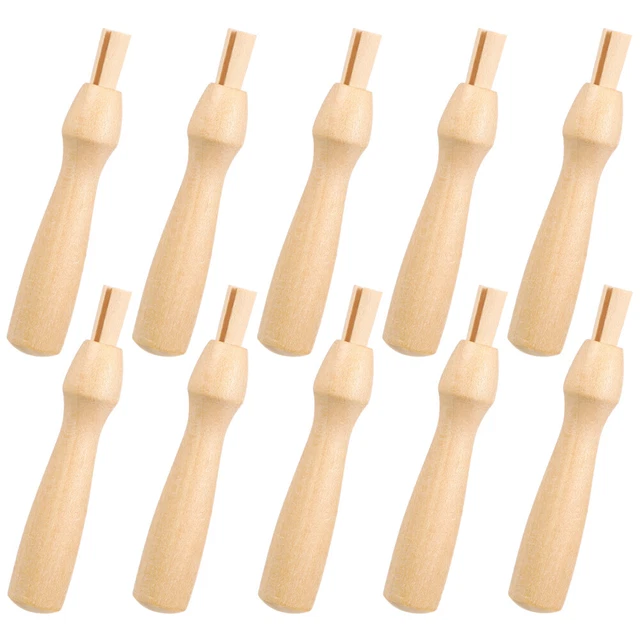10 Pcs Werkzeuge Zum Filzen Von Wolle Holzgriff Stecken Filznadel Schlagloch
