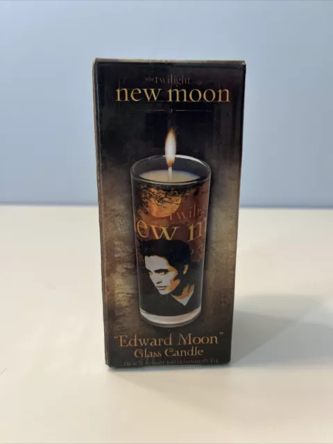 The Twilight Saga New Moon Edward Moon Glass Candle