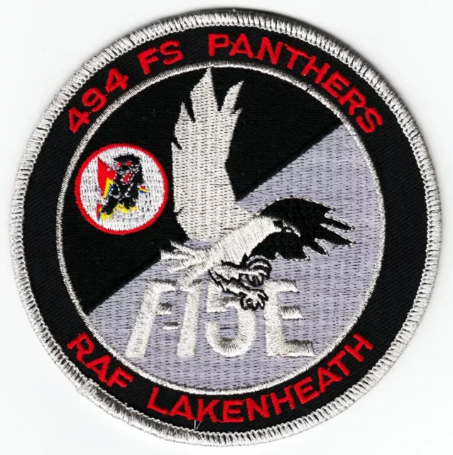 Usaf 494th ‘panthers Fighter Squadronraf Lakenheathf 15e Unit Patch