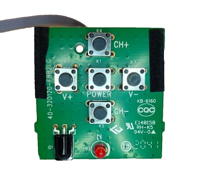 TCL 40FS3800 T-CON boutons de commande de carte capteur infrarouge