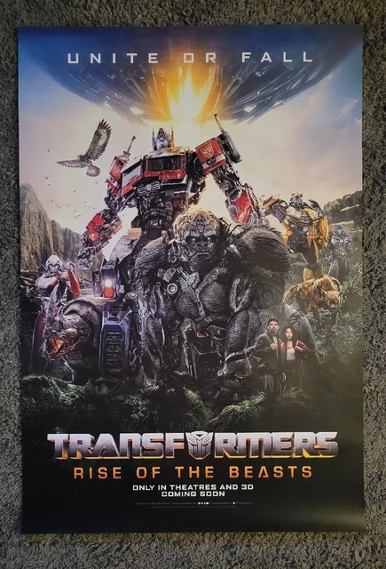 TRANSFORMERS RISE OF The Beasts Original 27x40 DS Movie Poster Double ...