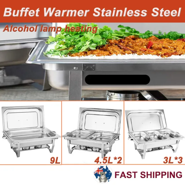 9L 304 Insulated Food Warmer Bain Marie Food Warmer Buffet Warmer Chafing Dish