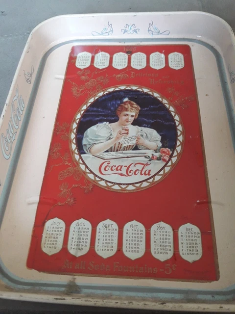 Vassoio Coca Cola Calendario 1900