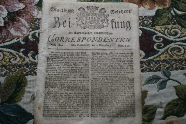 1809 Zeitung 140 / Walcheren Expedition Kapitulation von Vließingen