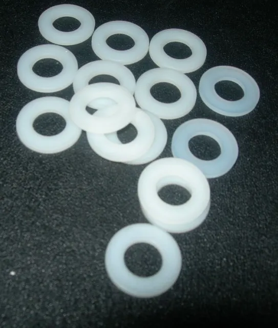 Pack of 100 ASSORTED (Mixed) M3, M4, M5, M6, M8,  NYLON  FLAT Washers 2