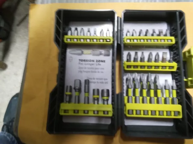 RYOBI IMPACT RATED Driving Bit Set Kit For Impact Driver And Drill