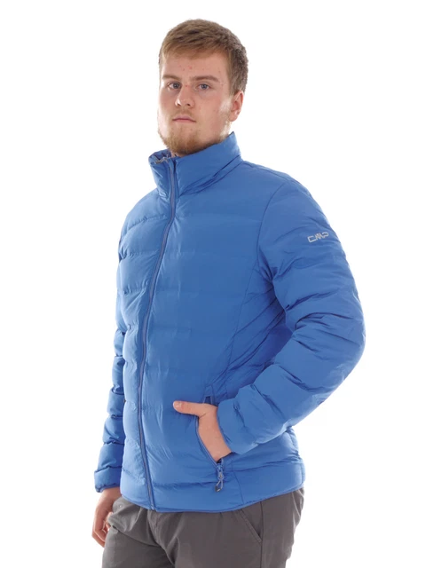 Doudoune Matelassée PYRENEX Pour Homme - Taille 42 - Veste Chaude Bleue - Isolant Duvet D'oie - Occasion TB