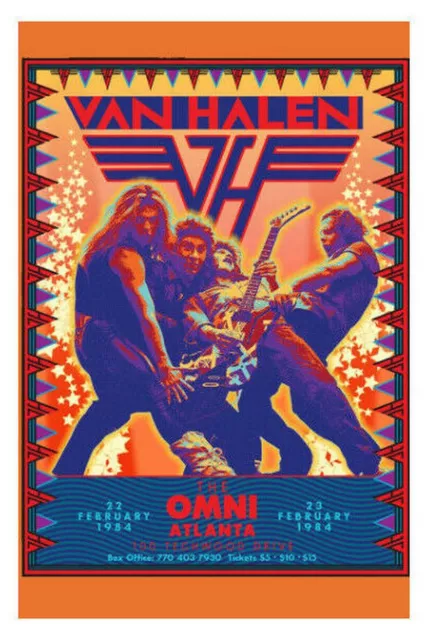 Singer Music - Van Halen A3 Poster, Wall Art, Print 02