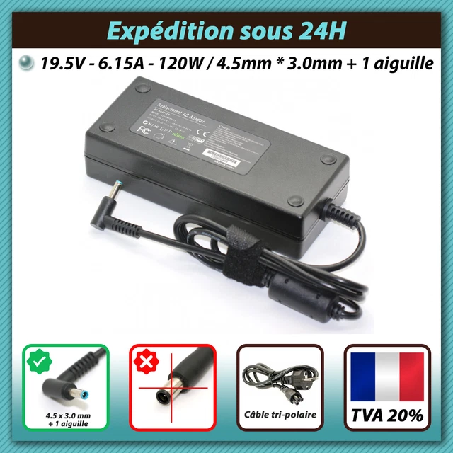 POUR HP OMEN 15-AX033NF Remplacement Portable Chargeur AC Adaptateur 19.5V  7.7A EUR 43,70 PicClick FR