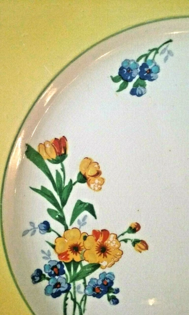 Vintage Royal Winton Grimwades Square Plate Bright Yellow 4