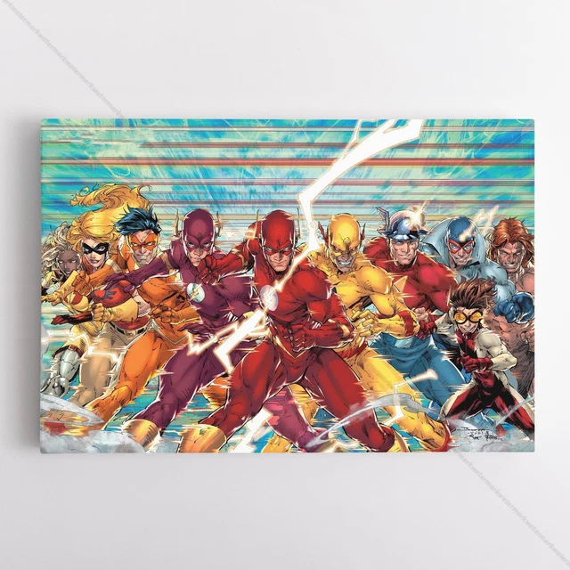 Flash Poster Canvas Annual Vol 1 #1 DC Justice League Comic Book Cover Art Print