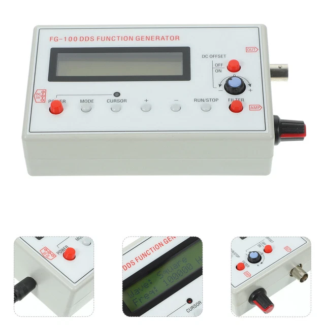 DDS Function Signal Generator Sine/ Sweep Frequency Meter 1Hz-500kHz