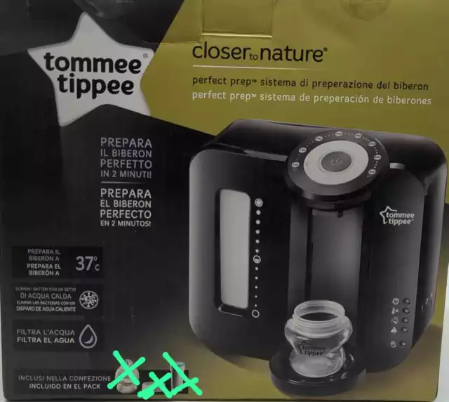 Preparador de botellas Tommee Tippee Perfect Prep negro