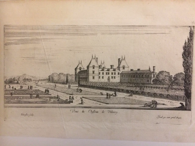 Gravure Originale Israel Silvestre - Château De Tanlay (Yonne) - 1650 - Fait Main