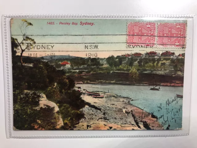 Vintage Australian Postcard NSW Parsley Bay 1910 Sydney