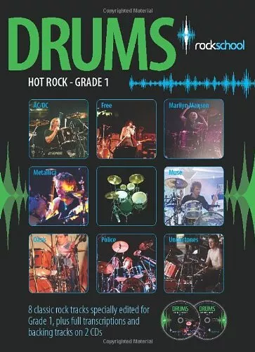 Rockschool Hot Rock Drums Grade 1 (Book & CD)-Simon Pitt, Peter