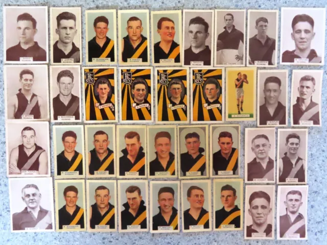 Vintage 1930s VFL Football Cards: RICHMOND TIGERS - Pick-A-Card (from list)