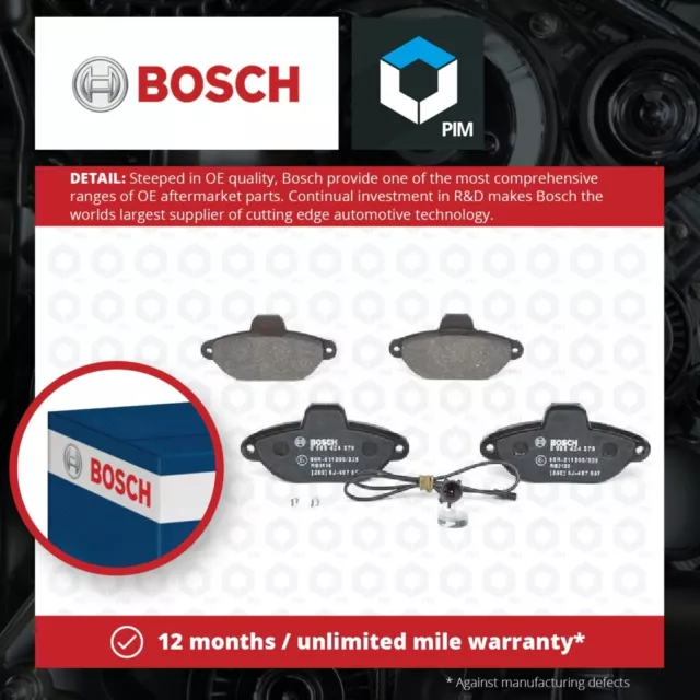 Brake Pads Set fits FORD KA 1.2 Front 08 to 16 169A4000 Bosch BS512K021A Quality
