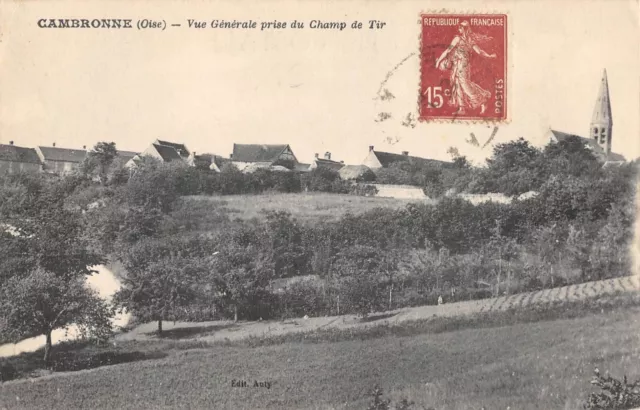 Cpa 60 Cambronne / Vue Generale Prise Du Champ De Tir / Cpa Rare