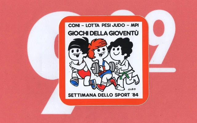 Autocollant Vintage Fujifilm 1984 - Adhésif Publicitaire Italien - Années 80