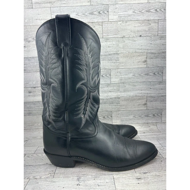 Bottes de cowboy Tony Lama Western en cuir 2993 noir brodé